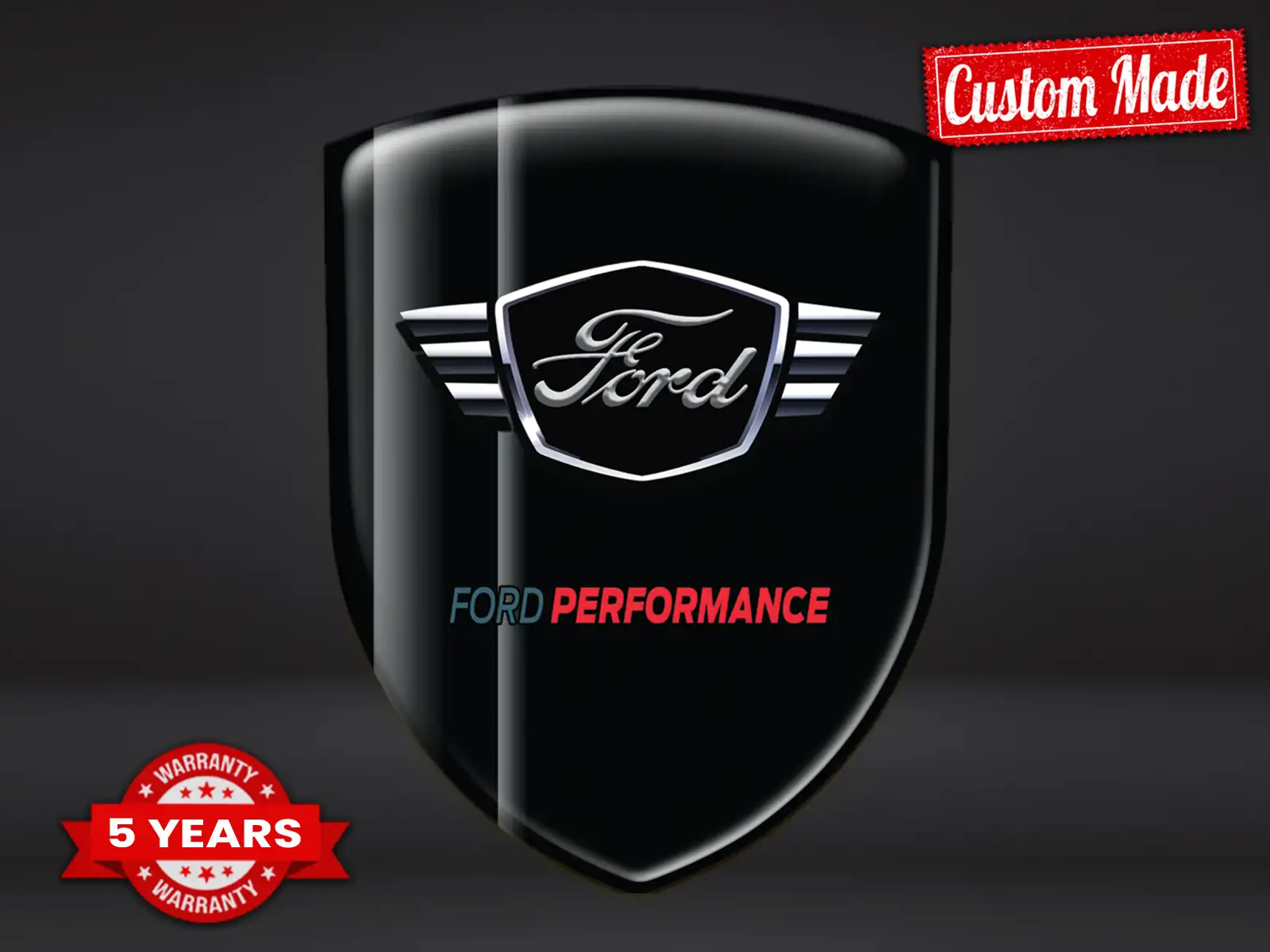 Ford Logosticker Premium Hochwertig Robust Gedruckt